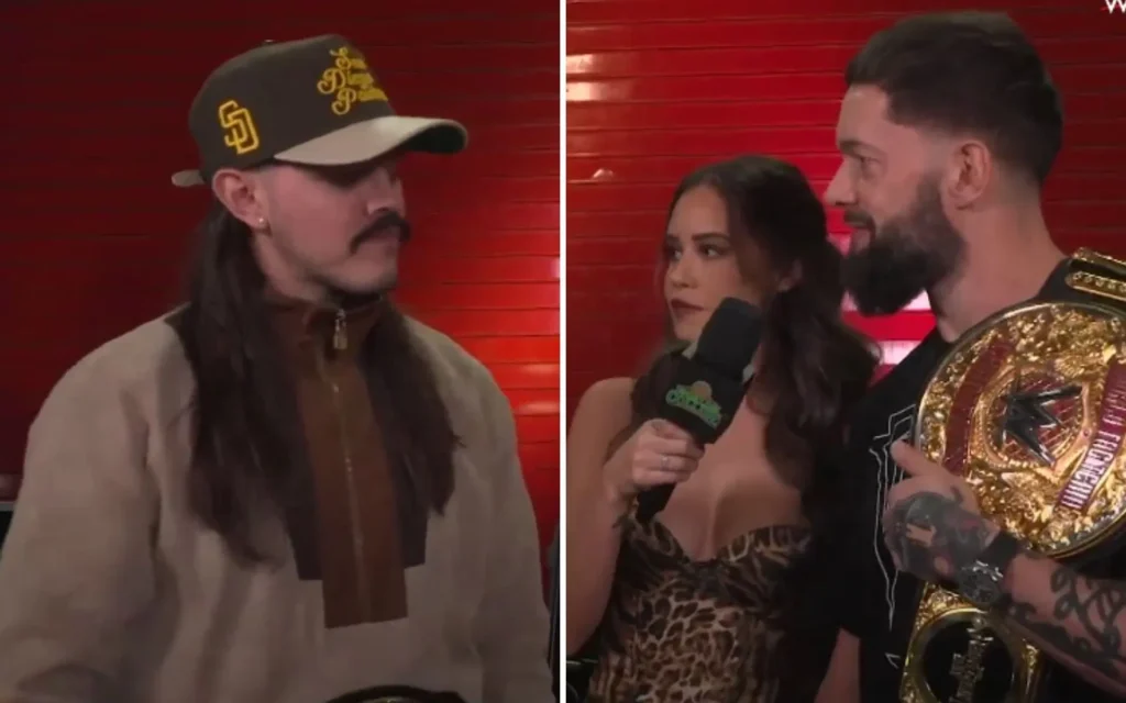 Finn Balor’s wife shows up on WWE show; he walks away with her abandoning Dominik Mysterio