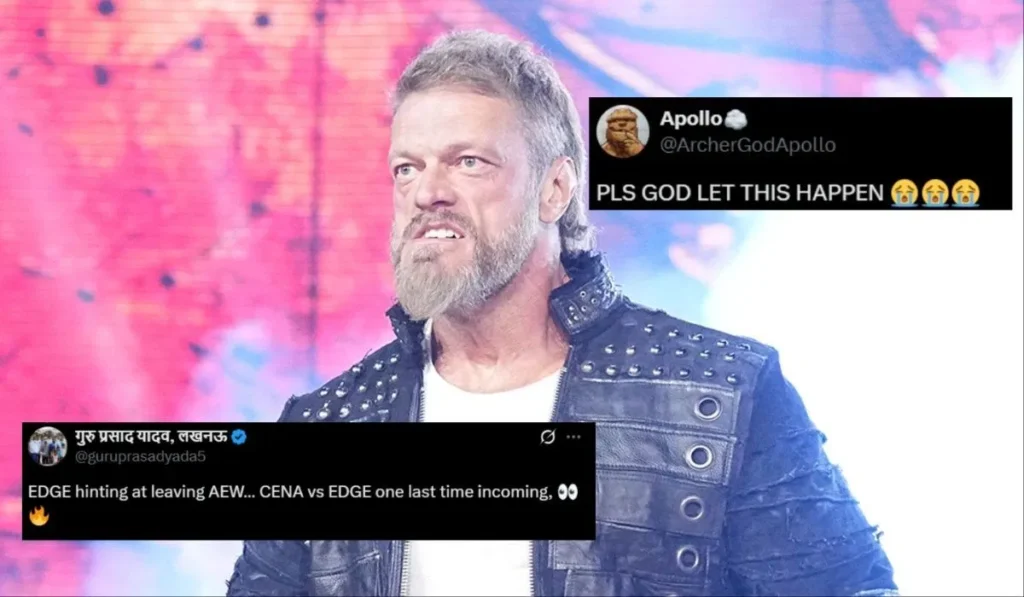 “CENA vs EDGE one last time incoming,” “God let this happen” – Fans erupt after Adam Copeland walks away from AEW