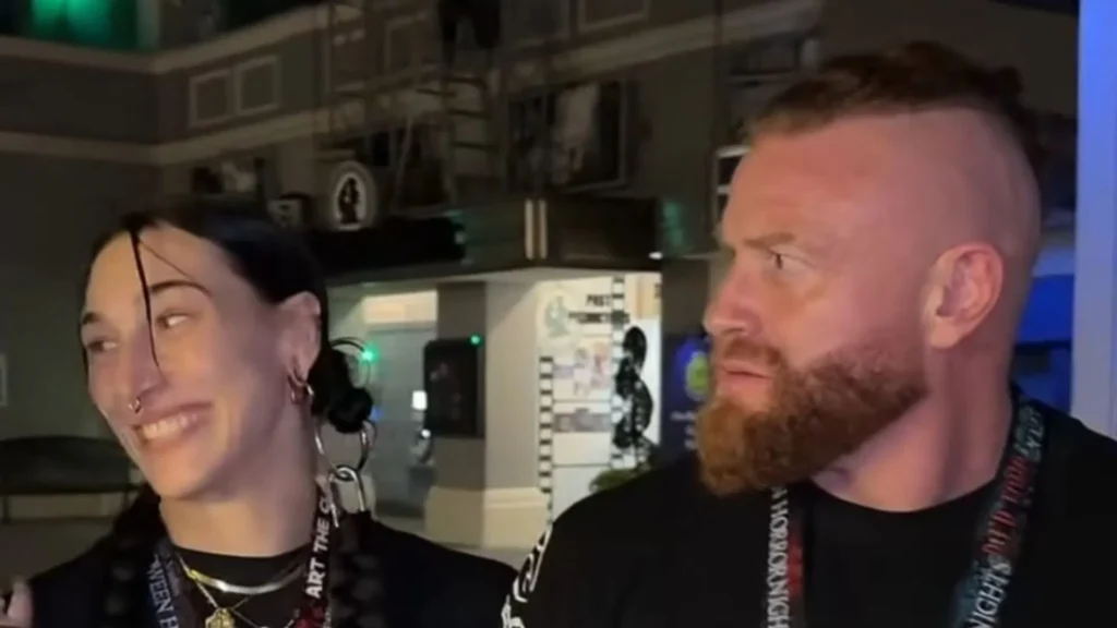 Watch: Rhea Ripley bumps into her “ex” during date night with husband Buddy Matthews