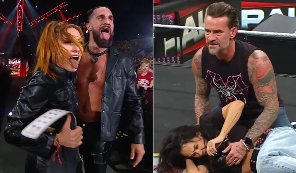 WWE may have spoiled the result of AJ Lee and CM Punk vs. Becky Lynch and Seth Rollins at Wrestlepalooza