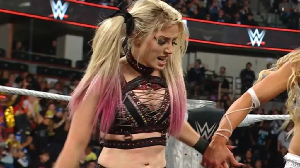 Alexa Bliss Suffers Unfortunate Wardrobe Mishap With Lyra Valkyria As Camera Pans Away On WWE RAW