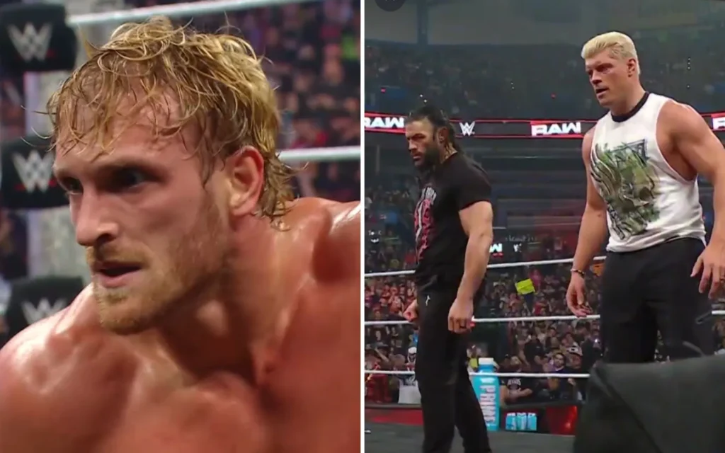 [WATCH] Roman Reigns & WarGames teammates brutally bury Logan Paul after WWE RAW goes off the air
