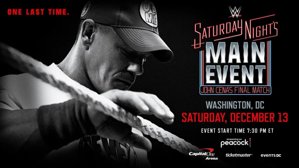 BREAKING: WWE make last-minute change to Saturday Night’s Main Event ahead of John Cena’s last match