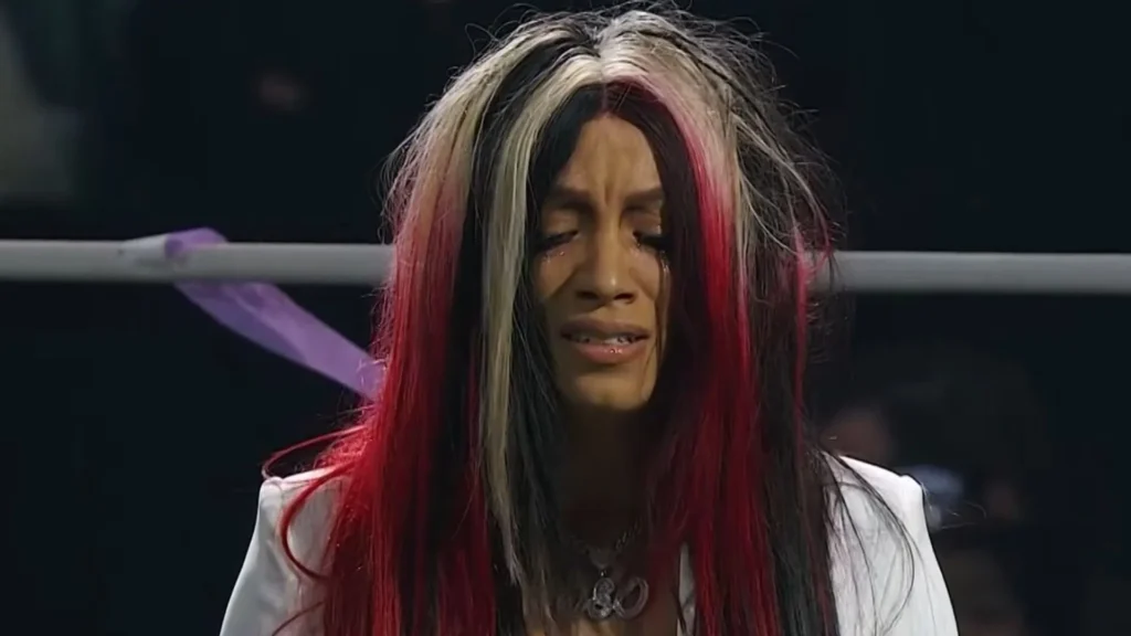 “Goodbye,” says Mercedes Mone (fka Sasha Banks) after stepping away from AEW